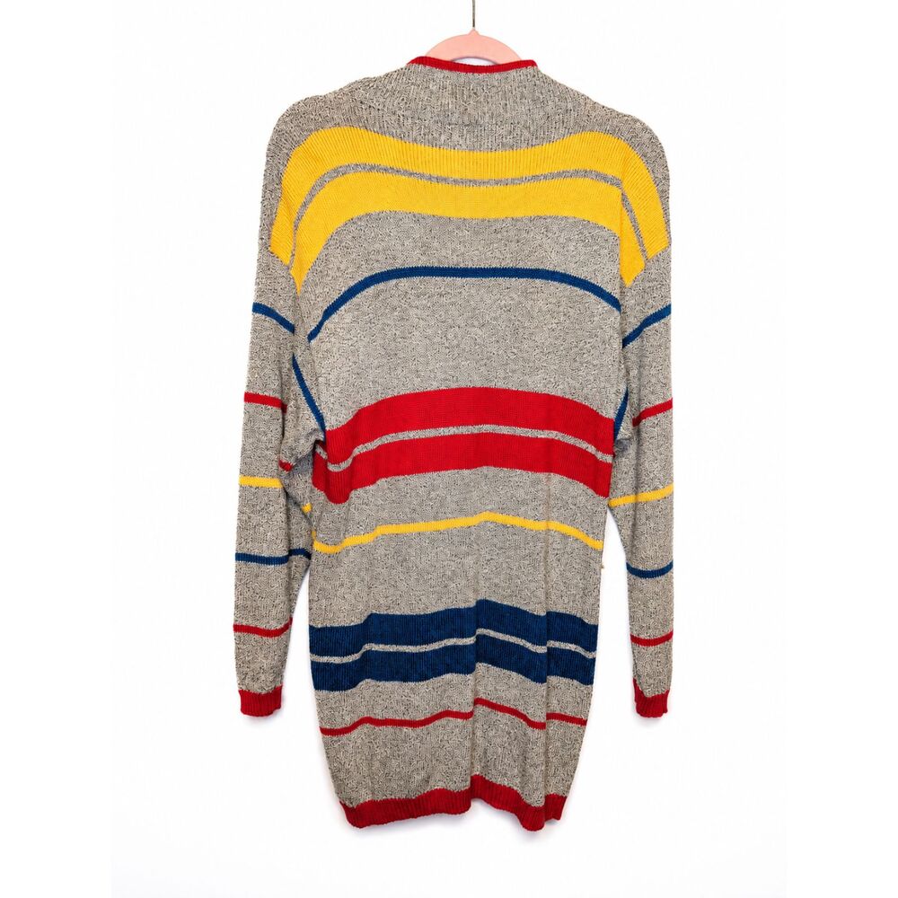 True Vintage 80s Helen Hsu Striped Sweater Dress XS - Picture 3 of 11